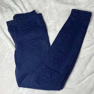 Express Midrise Navy Blue Jeggings, size 4